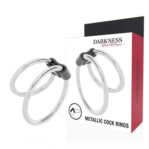 Doppelter Penisring aus Metall