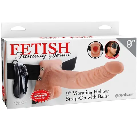 Verstellbares Gurt mit Fernbedienung, Realistischer Penis mit Hoden 23 cm