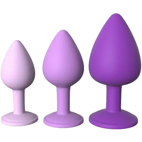 Violettes Analplug-Set
