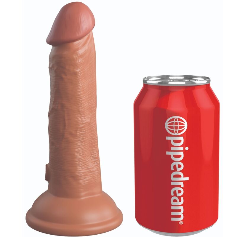Elite Realistischer Dildo mit Vibration und Silikon 15,2 cm Karamell