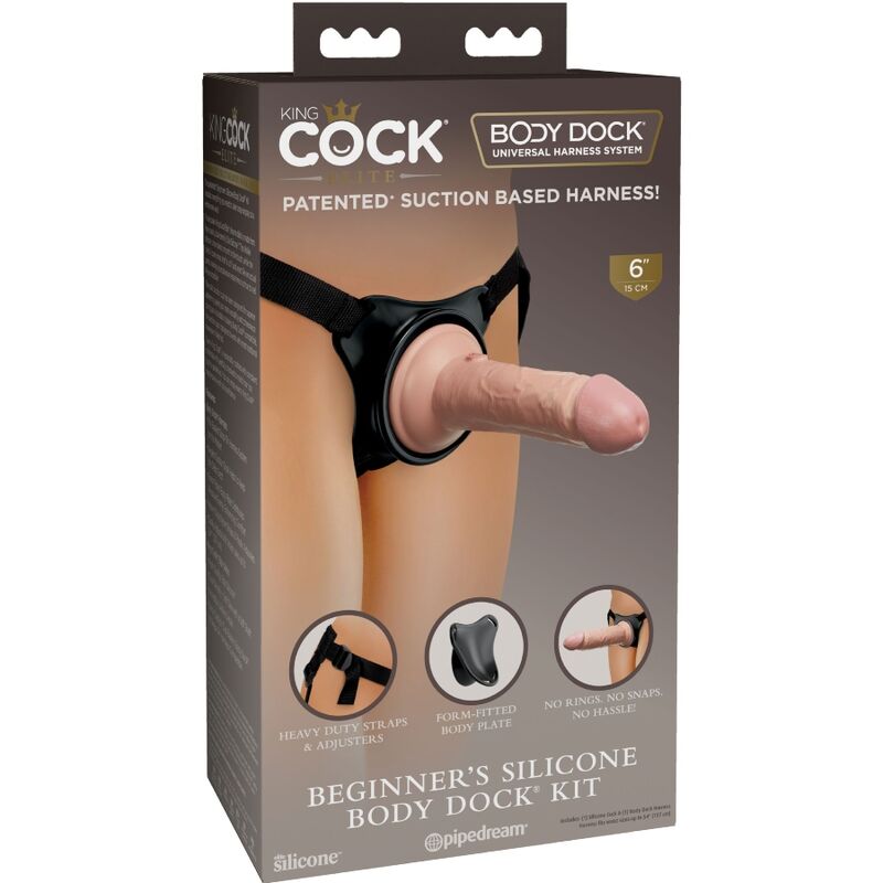 Elite Verstellbares Gurt mit Dildo 15,2 cm für Anfänger