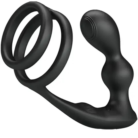 Pretty Love - Marshall Penisring mit Vibratorischem Analplug mit Fernbedienung