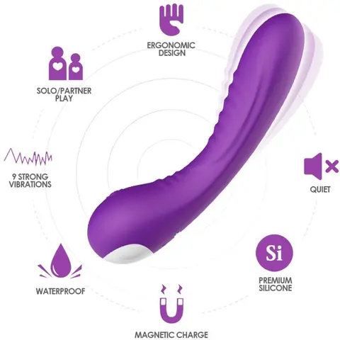 Legend Vibrator Silikon Lila