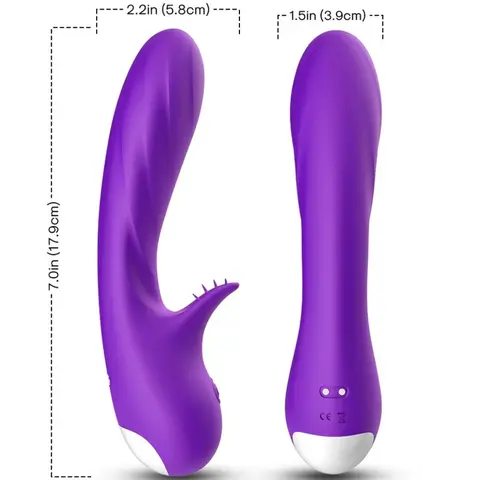 Romance Vibrator mit Stimulator Lila