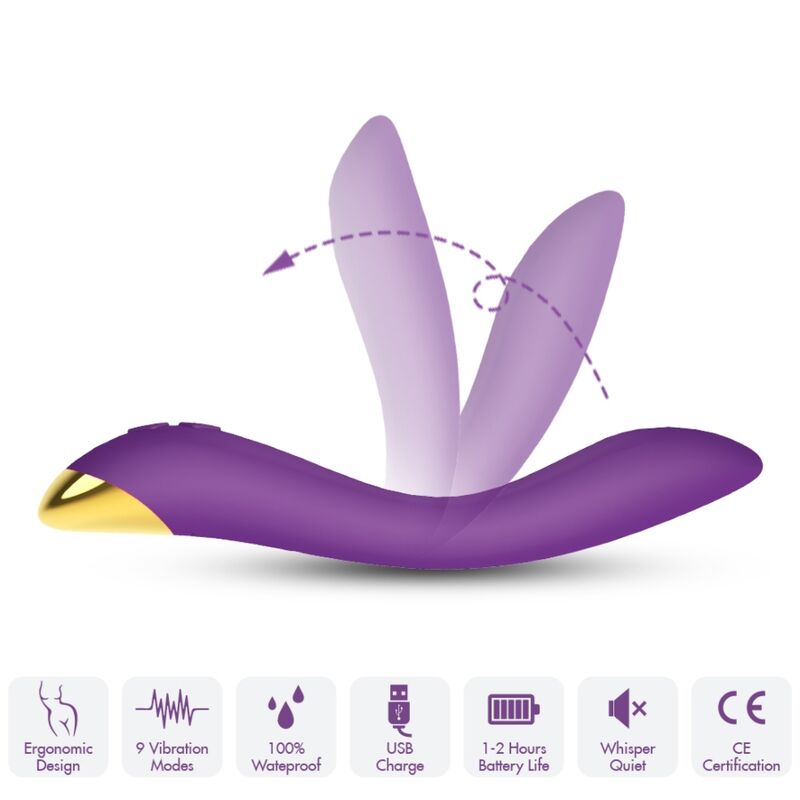 Flamingo Vibrator Multiposition Lila