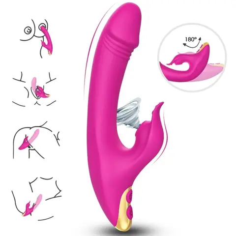 Love Klitoris & G-Spot Saugnapf Fuchsia