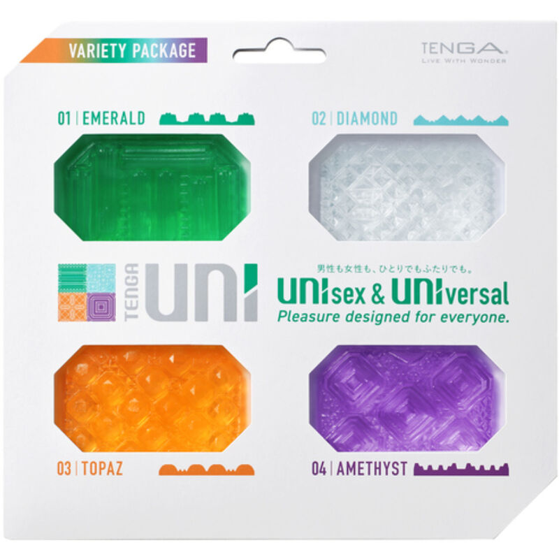 Tenga - Uni Variety Masturbator Fingerhühsch Packung 4 Einheiten