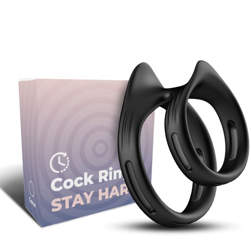 Dualring Doppelter Elastischer Ring Schwarz