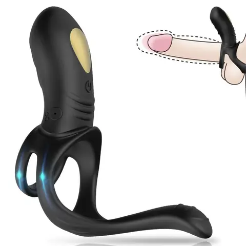 Joy Jumper Ringvibrator für Paare & Analplug Schwarz