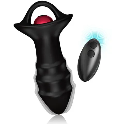 Kylin Fingervibrator & Analplug Fernbedienung Schwarz