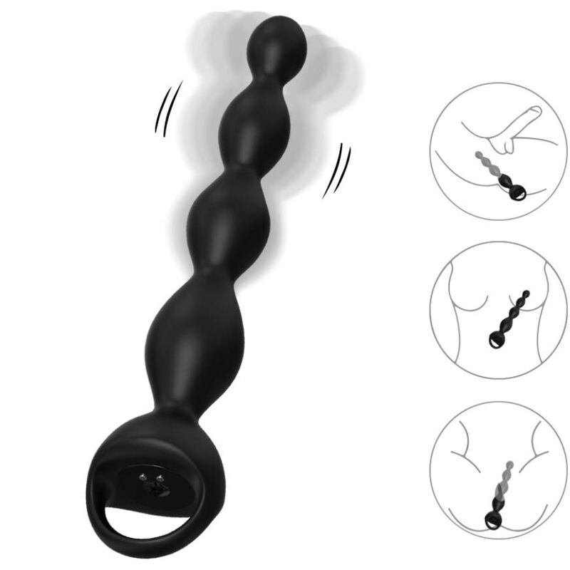 Vibrator Finger Anal Plug Schwarz