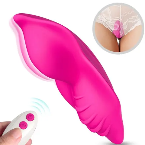 Whisper Tragbares Höschen Vibrator mit Fernbedienung Fuchsia