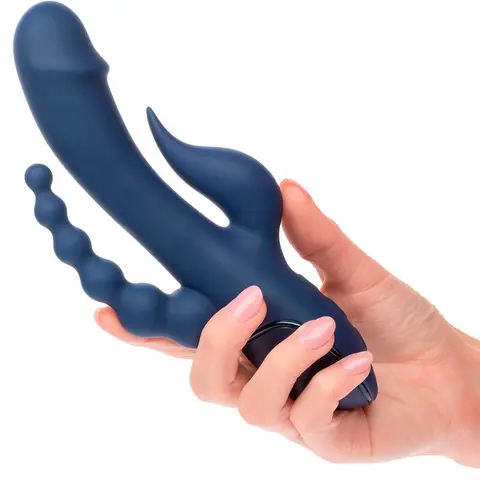Vibrator Dreifach-Orgasmus Blau