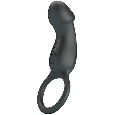 Pretty Love - Trae Vibrationsring mit Schwarzem Stimulator