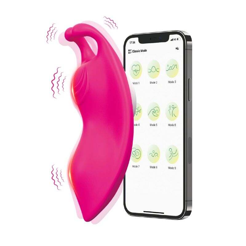 Honeybee Tragbares Höschenvibrator G-Spot Fuchsia -Kostenlose App