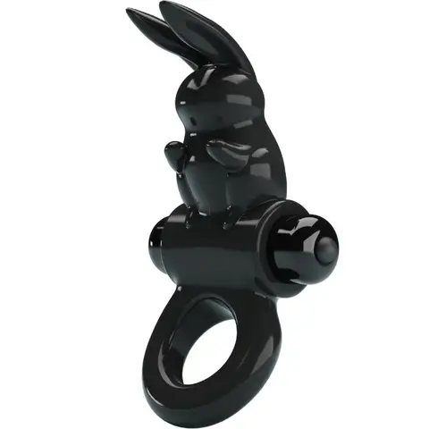 Pretty Love - Aufregender Ring Rabbit Vibratorring 10 Vibrationen Schwarz