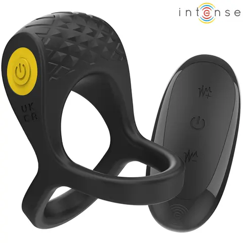 Alex Vibrator Doppel-Penisring 10 Vibrationen Schwarz