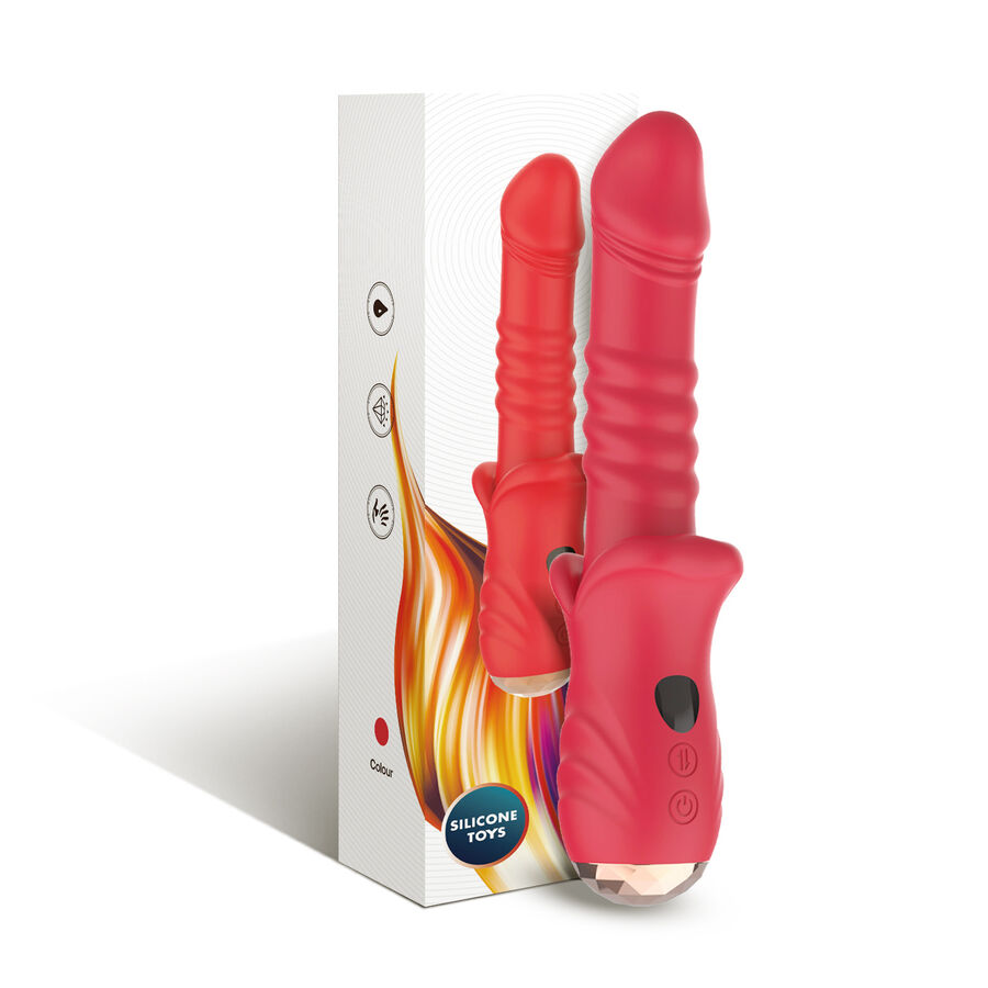 Point A Stimulierender Vibratordildo Rot