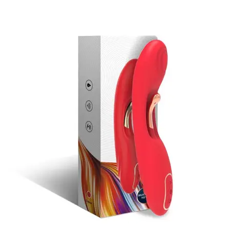 Vibrator mit Oszillierender Zunge Rot