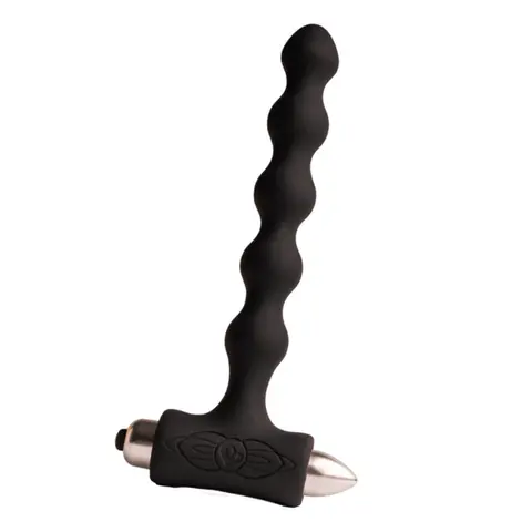 Petite Sensations Pearls Anal Plug Vibrator Schwarz