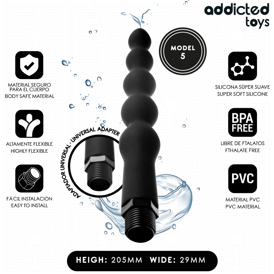 ADDICTED TOYS - ANAL CLEANER MIT UNIVERSALADAPTER MODELL 5