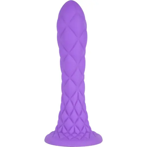 Dreamy Dildo Fantasy Flüssigsilikon Thermoreaktiv Violett 18,5 cm