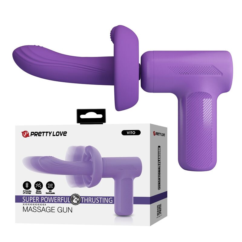 PRETTY LOVE - VITO STOSSMASSAGEPISTOLE 5 MODI LILA
