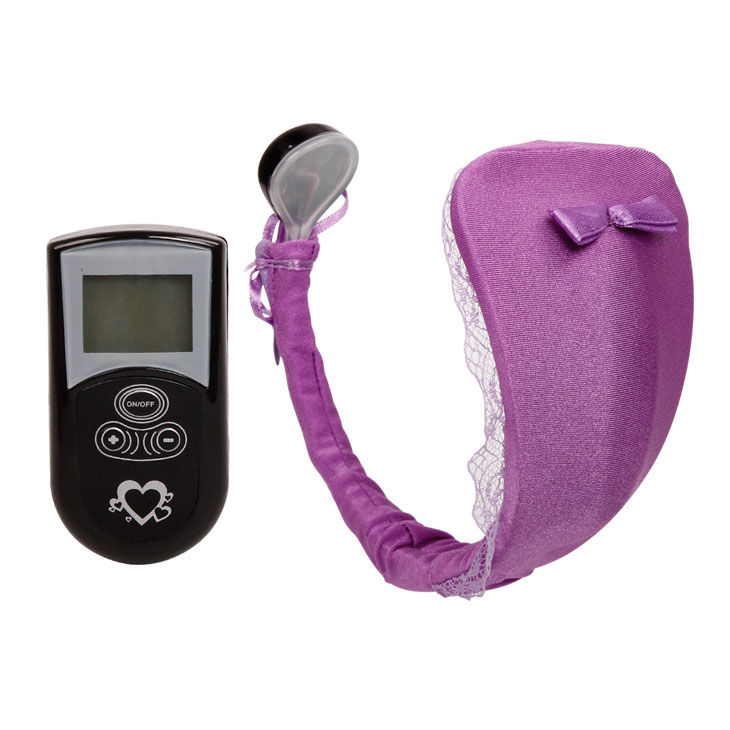 Tanga mit Vibrator mit Flieder Fernbedienung