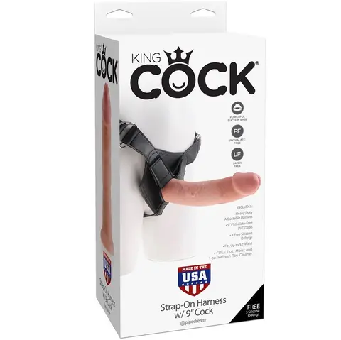 Harness mit Realistischem Naturpenis 22,9 cm