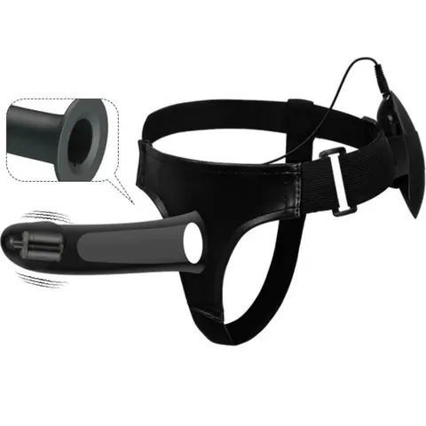 Pretty Love - Vito Strap-On mit Hohldildo und Vibration 17,3 cm