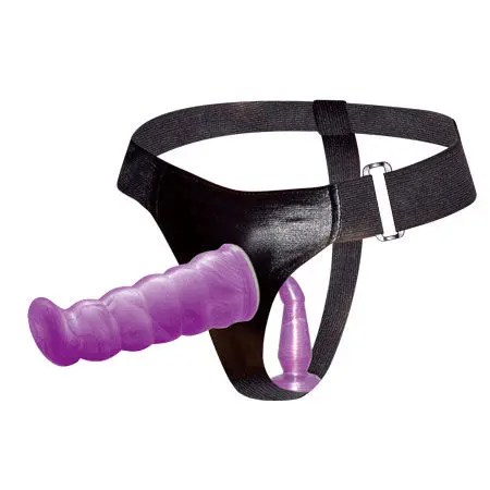 Weibliches Anal und Vaginalgeschirr Flieder G-Punkt 17 cm