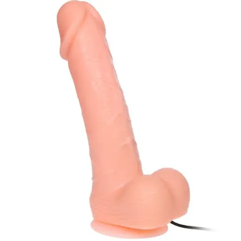 Realistischer Dildo Dong Vibration und Rotation 20 cm