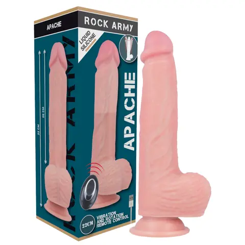 Flüssiger Silikonvibrator Fernbedienung Premium Apache 20,5 cm -O- 4,62 cm