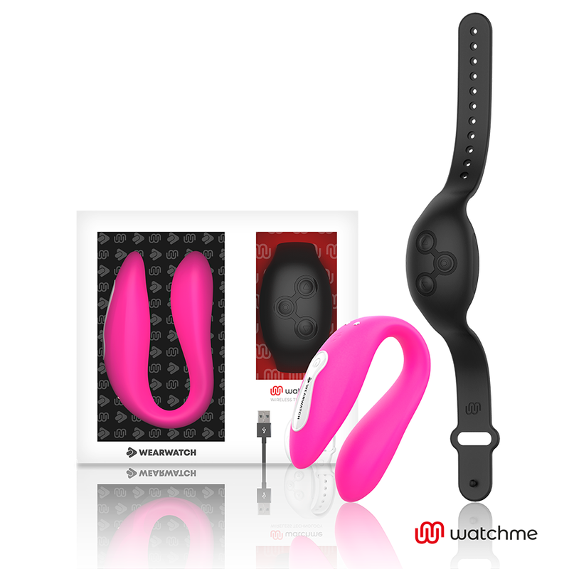 Watchme Dual Technology Vibrator Fuchsia/Azabache